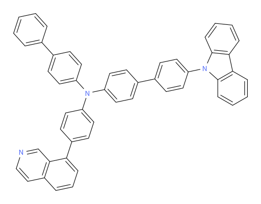 N-([1,1'-biphenyl]-4-yl)-4'-(9H-carbazol-9-yl)-N-(4-(isoquinolin-8-yl)phenyl)-[1,1'-biphenyl]-4-amine