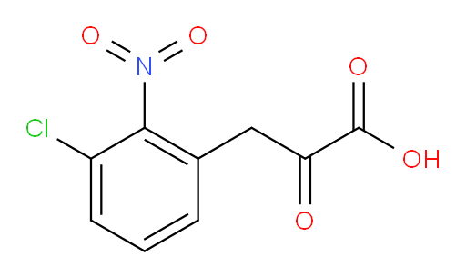 3-(3-chloro-2-nitrophenyl)-2-oxopropanoic acid