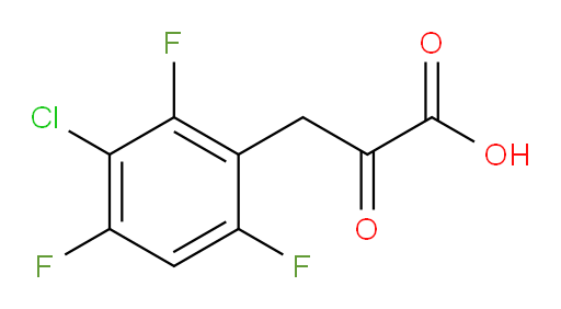 3-(3-chloro-2,4,6-trifluorophenyl)-2-oxopropanoic acid