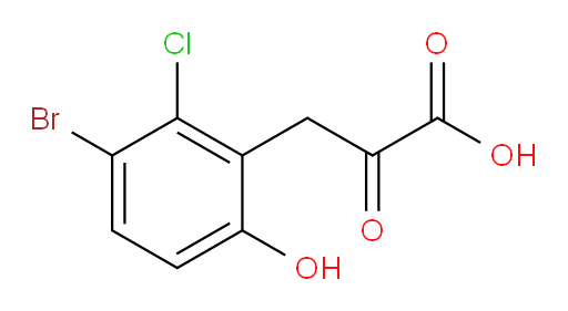 3-(3-bromo-2-chloro-6-hydroxyphenyl)-2-oxopropanoic acid