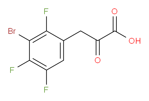 3-(3-bromo-2,4,5-trifluorophenyl)-2-oxopropanoic acid