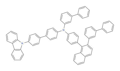 N-(4'-(9H-carbazol-9-yl)-[1,1'-biphenyl]-4-yl)-N-(4-(2-([1,1'-biphenyl]-3-yl)naphthalen-1-yl)phenyl)-[1,1'-biphenyl]-3-amine