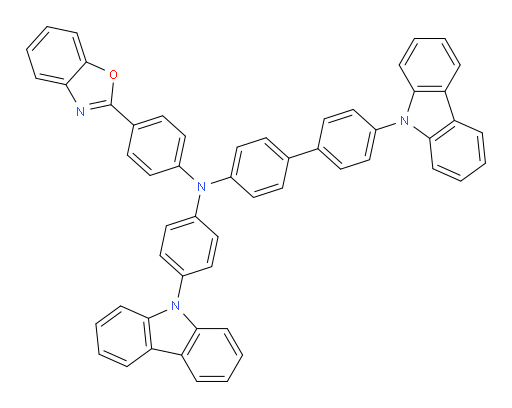 N-(4-(9H-carbazol-9-yl)phenyl)-N-(4-(benzo[d]oxazol-2-yl)phenyl)-4'-(9H-carbazol-9-yl)-[1,1'-biphenyl]-4-amine