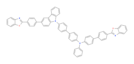 4'-(benzo[d]oxazol-2-yl)-N-(4'-(3-(4-(benzo[d]oxazol-2-yl)phenyl)-9H-carbazol-9-yl)-[1,1'-biphenyl]-4-yl)-N-phenyl-[1,1'-biphenyl]-4-amine