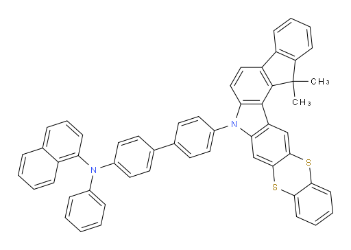 N-(4'-(16,16-dimethylbenzo[5,6][1,4]dithiino[2,3-b]indeno[2,1-g]carbazol-7(16H)-yl)-[1,1'-biphenyl]-4-yl)-N-phenylnaphthalen-1-amine