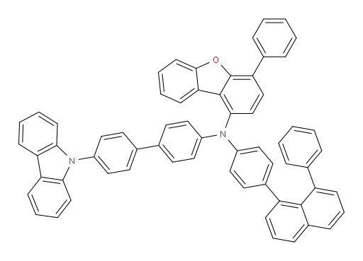 N-(4'-(9H-carbazol-9-yl)-[1,1'-biphenyl]-4-yl)-4-phenyl-N-(4-(8-phenylnaphthalen-1-yl)phenyl)dibenzo[b,d]furan-1-amine