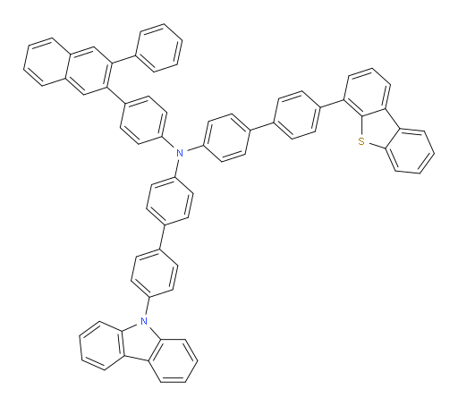N-(4'-(9H-carbazol-9-yl)-[1,1'-biphenyl]-4-yl)-4'-(dibenzo[b,d]thiophen-4-yl)-N-(4-(3-phenylnaphthalen-2-yl)phenyl)-[1,1'-biphenyl]-4-amine