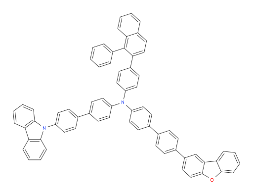 N-(4'-(9H-carbazol-9-yl)-[1,1'-biphenyl]-4-yl)-4'-(dibenzo[b,d]furan-2-yl)-N-(4-(1-phenylnaphthalen-2-yl)phenyl)-[1,1'-biphenyl]-4-amine