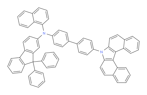 N-(4'-(7H-dibenzo[c,g]carbazol-7-yl)-[1,1'-biphenyl]-4-yl)-N-(naphthalen-1-yl)-9,9-diphenyl-9H-fluoren-2-amine