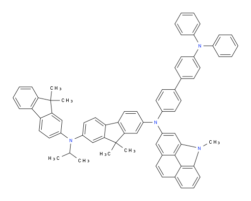 N2-(9,9-dimethyl-9H-fluoren-2-yl)-N7-(4'-(diphenylamino)-[1,1'-biphenyl]-4-yl)-N2-isopropyl-9,9-dimethyl-N7-(4-methyl-4H-benzo[def]carbazol-2-yl)-9H-fluorene-2,7-diamine