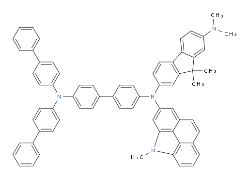 N2-(4'-(di([1,1'-biphenyl]-4-yl)amino)-[1,1'-biphenyl]-4-yl)-N7,N7,9,9-tetramethyl-N2-(4-methyl-4H-benzo[def]carbazol-2-yl)-9H-fluorene-2,7-diamine