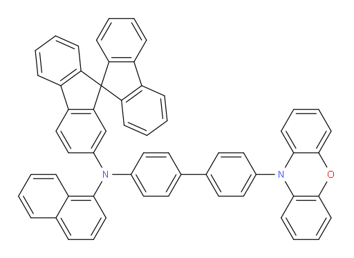 N-(4'-(10H-phenoxazin-10-yl)-[1,1'-biphenyl]-4-yl)-N-(naphthalen-1-yl)-9,9'-spirobi[fluoren]-2-amine