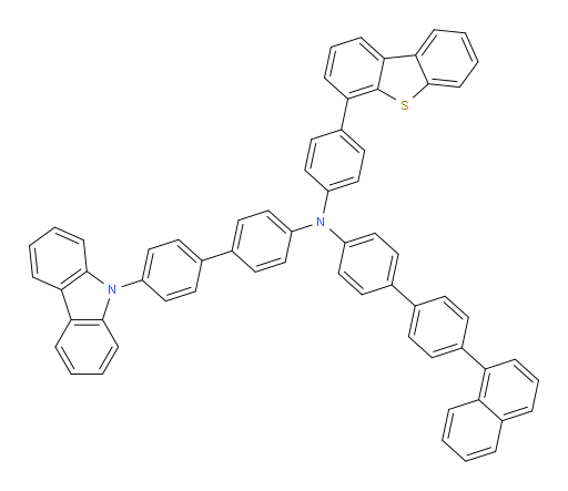N-(4'-(9H-carbazol-9-yl)-[1,1'-biphenyl]-4-yl)-N-(4-(dibenzo[b,d]thiophen-4-yl)phenyl)-4'-(naphthalen-1-yl)-[1,1'-biphenyl]-4-amine