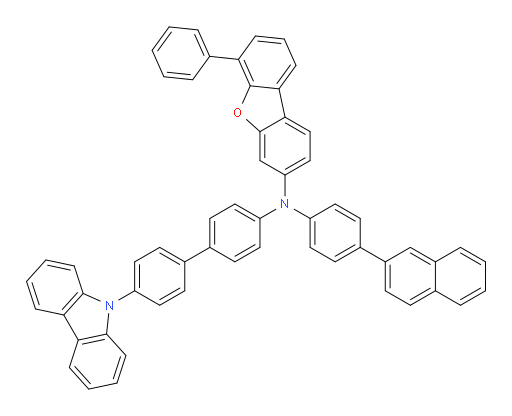N-(4'-(9H-carbazol-9-yl)-[1,1'-biphenyl]-4-yl)-N-(4-(naphthalen-2-yl)phenyl)-6-phenyldibenzo[b,d]furan-3-amine