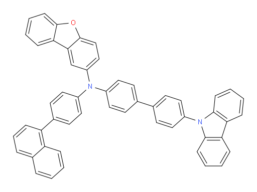 N-(4'-(9H-carbazol-9-yl)-[1,1'-biphenyl]-4-yl)-N-(4-(naphthalen-1-yl)phenyl)dibenzo[b,d]furan-2-amine