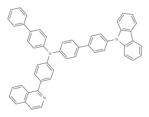 N-([1,1'-biphenyl]-4-yl)-4'-(9H-carbazol-9-yl)-N-(4-(isoquinolin-1-yl)phenyl)-[1,1'-biphenyl]-4-amine