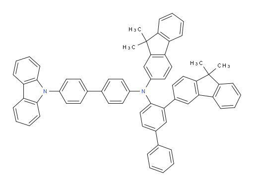 N-(4'-(9H-carbazol-9-yl)-[1,1'-biphenyl]-4-yl)-N-(3-(9,9-dimethyl-9H-fluoren-3-yl)-[1,1'-biphenyl]-4-yl)-9,9-dimethyl-9H-fluoren-2-amine