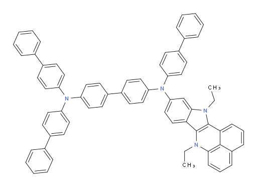 N4,N4,N4'-tri([1,1'-biphenyl]-4-yl)-N4'-(7,12-diethyl-7,12-dihydrobenzo[de]indolo[3,2-b]quinolin-10-yl)-[1,1'-biphenyl]-4,4'-diamine