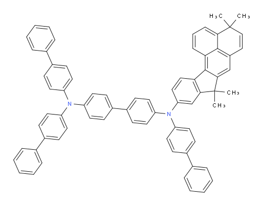 N4,N4,N4'-tri([1,1'-biphenyl]-4-yl)-N4'-(4,4,8,8-tetramethyl-4,8-dihydroindeno[1,2-a]phenalen-10-yl)-[1,1'-biphenyl]-4,4'-diamine