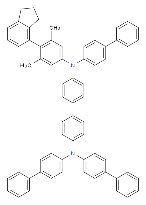 N4,N4,N4'-tri([1,1'-biphenyl]-4-yl)-N4'-(4-(2,3-dihydro-1H-inden-4-yl)-3,5-dimethylphenyl)-[1,1'-biphenyl]-4,4'-diamine