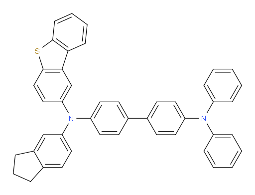 N4-(dibenzo[b,d]thiophen-2-yl)-N4-(2,3-dihydro-1H-inden-5-yl)-N4',N4'-diphenyl-[1,1'-biphenyl]-4,4'-diamine