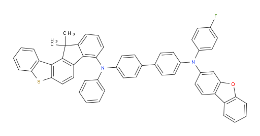 N4-(dibenzo[b,d]furan-3-yl)-N4'-(12,12-dimethyl-12H-benzo[b]fluoreno[1,2-d]thiophen-8-yl)-N4-(4-fluorophenyl)-N4'-phenyl-[1,1'-biphenyl]-4,4'-diamine