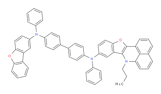 N4-(dibenzo[b,d]furan-2-yl)-N4,N4'-diphenyl-N4'-(7-propyl-7H-benzo[de]benzofuro[3,2-b]quinolin-9-yl)-[1,1'-biphenyl]-4,4'-diamine