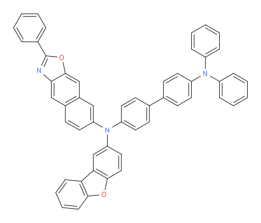 N4-(dibenzo[b,d]furan-2-yl)-N4',N4'-diphenyl-N4-(2-phenylnaphtho[2,3-d]oxazol-7-yl)-[1,1'-biphenyl]-4,4'-diamine