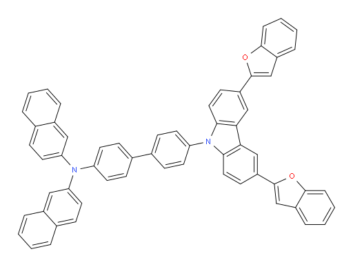 N-(4'-(3,6-di(benzofuran-2-yl)-9H-carbazol-9-yl)-[1,1'-biphenyl]-4-yl)-N-(naphthalen-2-yl)naphthalen-2-amine