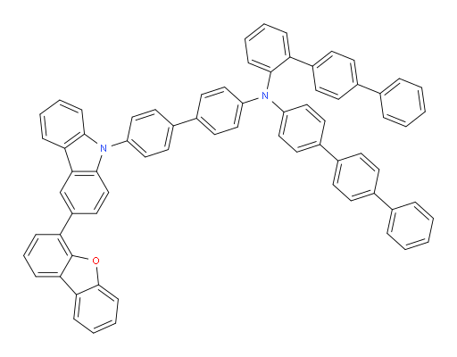 N-([1,1':4',1''-terphenyl]-4-yl)-N-(4'-(3-(dibenzo[b,d]furan-4-yl)-9H-carbazol-9-yl)-[1,1'-biphenyl]-4-yl)-[1,1':4',1''-terphenyl]-2-amine
