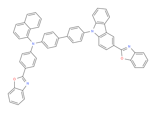 N-(4'-(3-(benzo[d]oxazol-2-yl)-9H-carbazol-9-yl)-[1,1'-biphenyl]-4-yl)-N-(4-(benzo[d]oxazol-2-yl)phenyl)naphthalen-1-amine