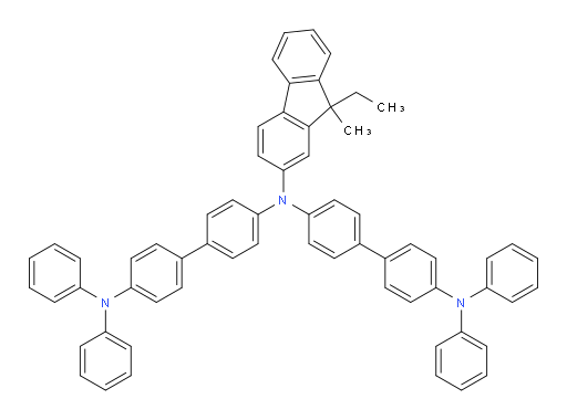 N4-(4'-(diphenylamino)-[1,1'-biphenyl]-4-yl)-N4-(9-ethyl-9-methyl-9H-fluoren-2-yl)-N4',N4'-diphenyl-[1,1'-biphenyl]-4,4'-diamine