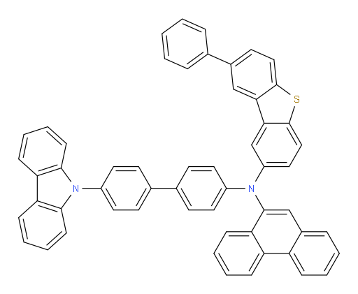 N-(4'-(9H-carbazol-9-yl)-[1,1'-biphenyl]-4-yl)-N-(phenanthren-9-yl)-8-phenyldibenzo[b,d]thiophen-2-amine
