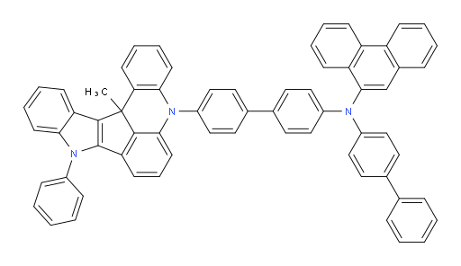N-([1,1'-biphenyl]-4-yl)-N-(4'-(13c-methyl-9-phenyl-9,13c-dihydro-5H-indolo[3',2':4,5]cyclopenta[1,2,3-kl]acridin-5-yl)-[1,1'-biphenyl]-4-yl)phenanthren-9-amine