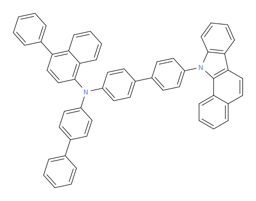 N-(4'-(11H-benzo[a]carbazol-11-yl)-[1,1'-biphenyl]-4-yl)-N-([1,1'-biphenyl]-4-yl)-4-phenylnaphthalen-1-amine
