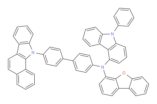N-(4'-(11H-benzo[a]carbazol-11-yl)-[1,1'-biphenyl]-4-yl)-N-(dibenzo[b,d]furan-4-yl)-9-phenyl-9H-carbazol-4-amine