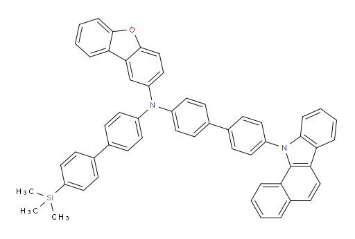 N-(4'-(11H-benzo[a]carbazol-11-yl)-[1,1'-biphenyl]-4-yl)-N-(4'-(trimethylsilyl)-[1,1'-biphenyl]-4-yl)dibenzo[b,d]furan-2-amine