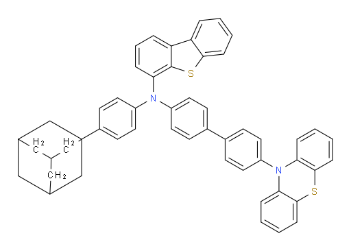 N-(4'-(10H-phenothiazin-10-yl)-[1,1'-biphenyl]-4-yl)-N-(4-(adamantan-1-yl)phenyl)dibenzo[b,d]thiophen-4-amine