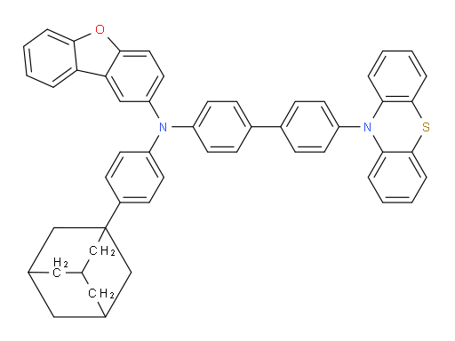 N-(4'-(10H-phenothiazin-10-yl)-[1,1'-biphenyl]-4-yl)-N-(4-(adamantan-1-yl)phenyl)dibenzo[b,d]furan-2-amine
