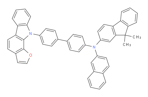 N-(4'-(10H-furo[2,3-a]carbazol-10-yl)-[1,1'-biphenyl]-4-yl)-9,9-dimethyl-N-(naphthalen-2-yl)-9H-fluoren-2-amine