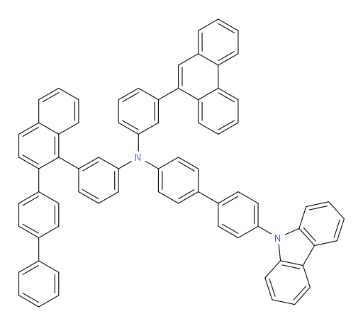 N-(3-(2-([1,1'-biphenyl]-4-yl)naphthalen-1-yl)phenyl)-4'-(9H-carbazol-9-yl)-N-(3-(phenanthren-9-yl)phenyl)-[1,1'-biphenyl]-4-amine