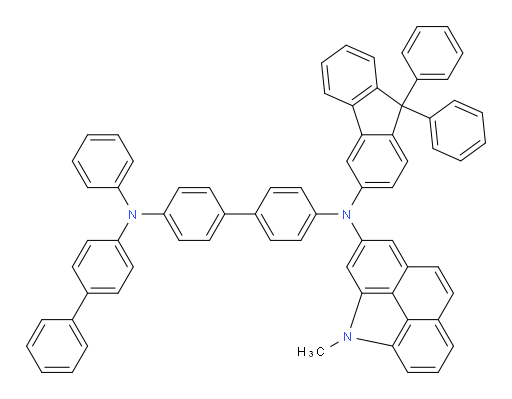 N4-([1,1'-biphenyl]-4-yl)-N4'-(9,9-diphenyl-9H-fluoren-3-yl)-N4'-(4-methyl-4H-benzo[def]carbazol-2-yl)-N4-phenyl-[1,1'-biphenyl]-4,4'-diamine