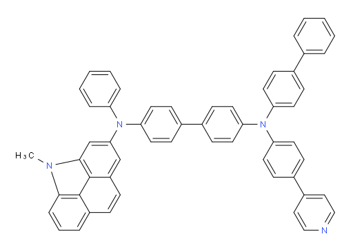 N4-([1,1'-biphenyl]-4-yl)-N4'-(4-methyl-4H-benzo[def]carbazol-2-yl)-N4'-phenyl-N4-(4-(pyridin-4-yl)phenyl)-[1,1'-biphenyl]-4,4'-diamine