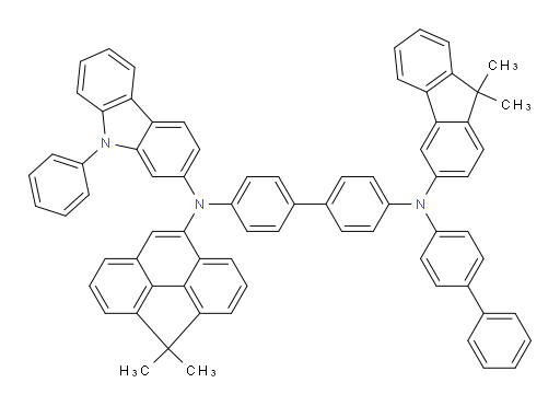 N4-([1,1'-biphenyl]-4-yl)-N4'-(4,4-dimethyl-4H-cyclopenta[def]phenanthren-8-yl)-N4-(9,9-dimethyl-9H-fluoren-3-yl)-N4'-(9-phenyl-9H-carbazol-2-yl)-[1,1'-biphenyl]-4,4'-diamine