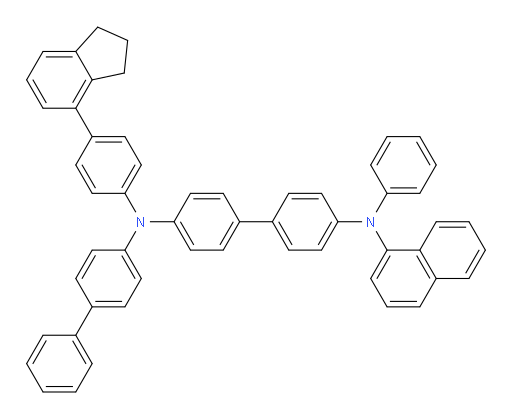 N4-([1,1'-biphenyl]-4-yl)-N4-(4-(2,3-dihydro-1H-inden-4-yl)phenyl)-N4'-(naphthalen-1-yl)-N4'-phenyl-[1,1'-biphenyl]-4,4'-diamine