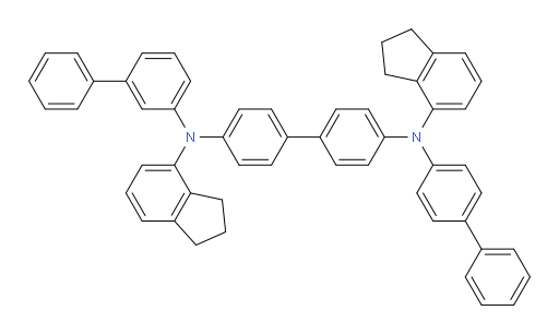 N4-([1,1'-biphenyl]-3-yl)-N4'-([1,1'-biphenyl]-4-yl)-N4,N4'-bis(2,3-dihydro-1H-inden-4-yl)-[1,1'-biphenyl]-4,4'-diamine