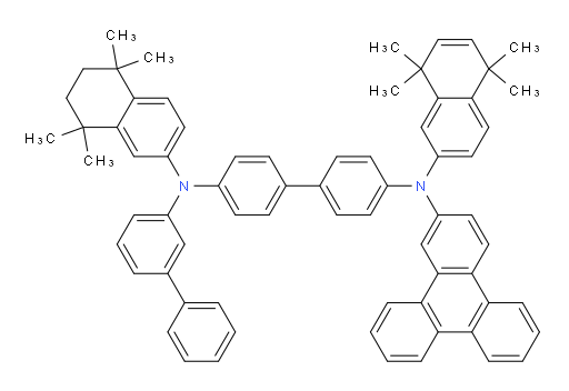 N4-([1,1'-biphenyl]-3-yl)-N4-(5,5,8,8-tetramethyl-5,6,7,8-tetrahydronaphthalen-2-yl)-N4'-(5,5,8,8-tetramethyl-5,8-dihydronaphthalen-2-yl)-N4'-(triphenylen-2-yl)-[1,1'-biphenyl]-4,4'-diamine