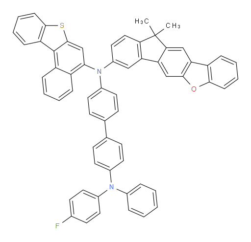 N4-(benzo[b]naphtho[1,2-d]thiophen-5-yl)-N4-(11,11-dimethyl-11H-fluoreno[3,2-b]benzofuran-8-yl)-N4'-(4-fluorophenyl)-N4'-phenyl-[1,1'-biphenyl]-4,4'-diamine
