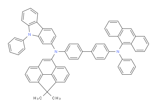 N4-(anthracen-9-yl)-N4'-(4,4-dimethyl-4H-cyclopenta[def]phenanthren-8-yl)-N4-phenyl-N4'-(9-phenyl-9H-carbazol-2-yl)-[1,1'-biphenyl]-4,4'-diamine