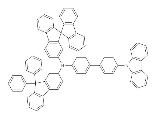 N-(4'-(9H-carbazol-9-yl)-[1,1'-biphenyl]-4-yl)-N-(9,9-diphenyl-9H-fluoren-2-yl)-9,9'-spirobi[fluoren]-2-amine